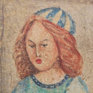Affresco a strappo con scena medievale - Image 4
