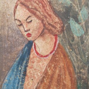 Affresco a strappo con scena medievale - Image 5