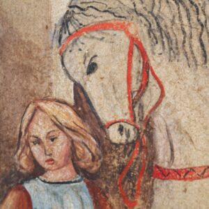 Affresco a strappo con scena medievale - Image 6