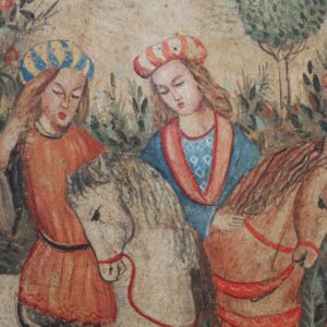 Affresco a strappo con scena medievale - Image 7